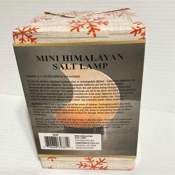 Himalayan Salt Lamp Mini Moon Battery Operated  3 x 4 inches - Picture 12 of 16